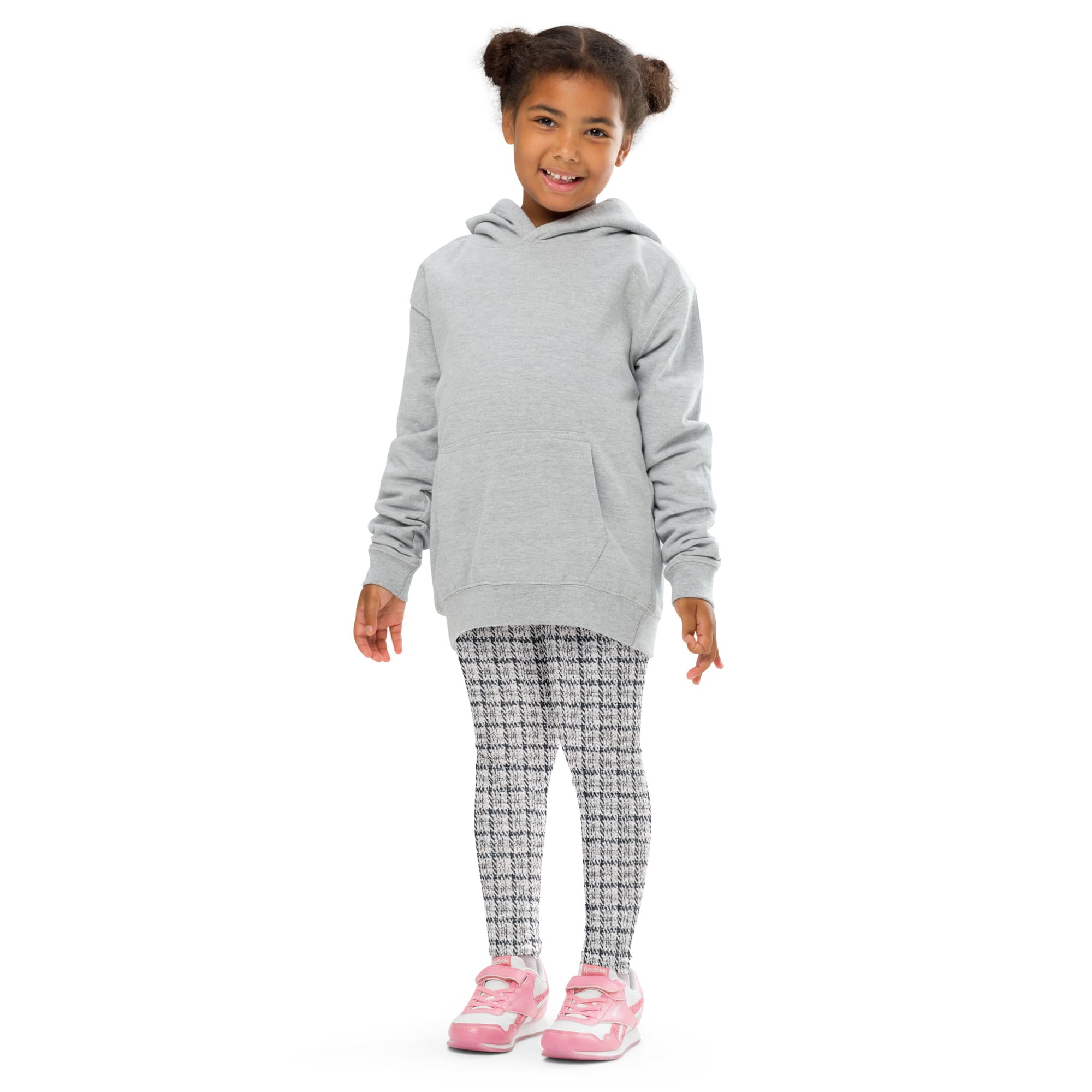 Printed Royal Tweed Effect Kid's Leggings