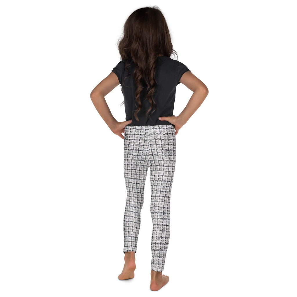 Printed Royal Tweed Effect Kid's Leggings