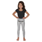 Printed Royal Tweed Effect Kid's Leggings