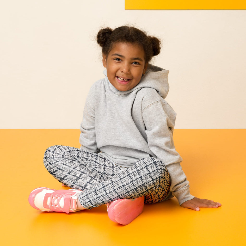 Printed Royal Tweed Effect Kid's Leggings