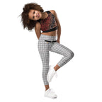 Printed Royal Tweed Effect Kid's Leggings