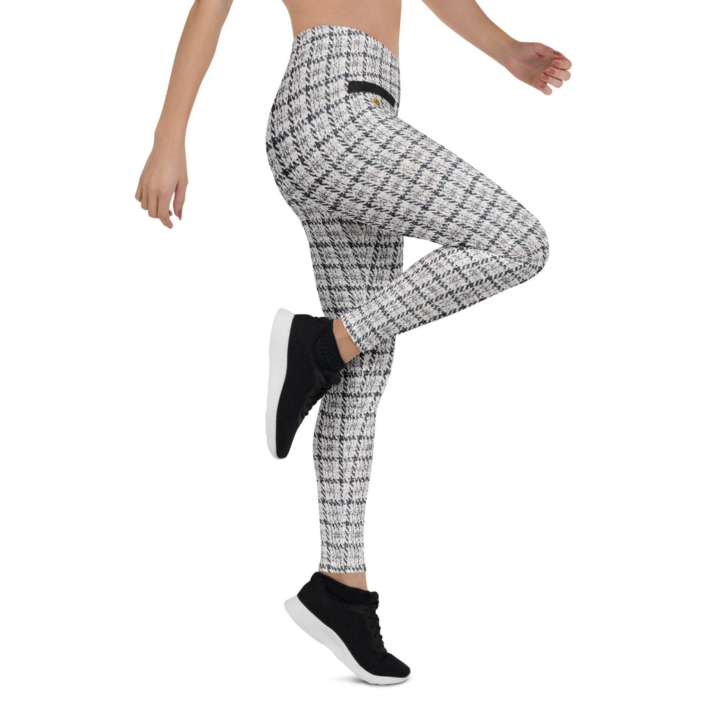 Printed Royal Tweed Effect Leggings