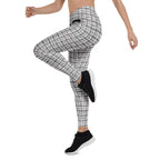 Printed Royal Tweed Effect Leggings