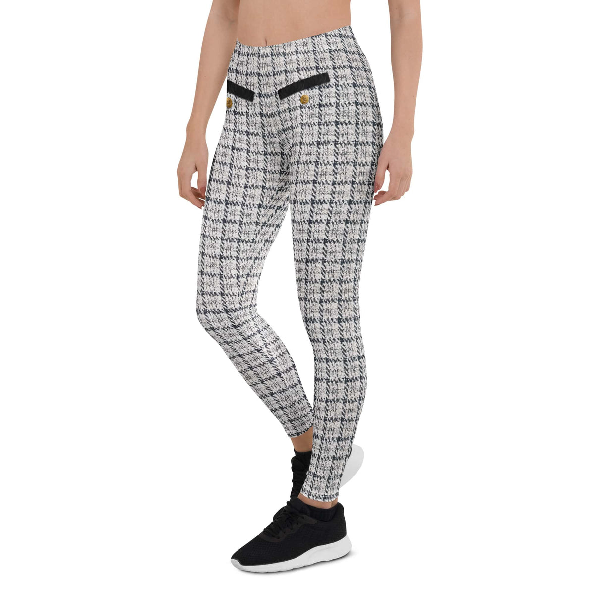 Printed Royal Tweed Effect Leggings