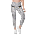 Printed Royal Tweed Effect Leggings With Pockets