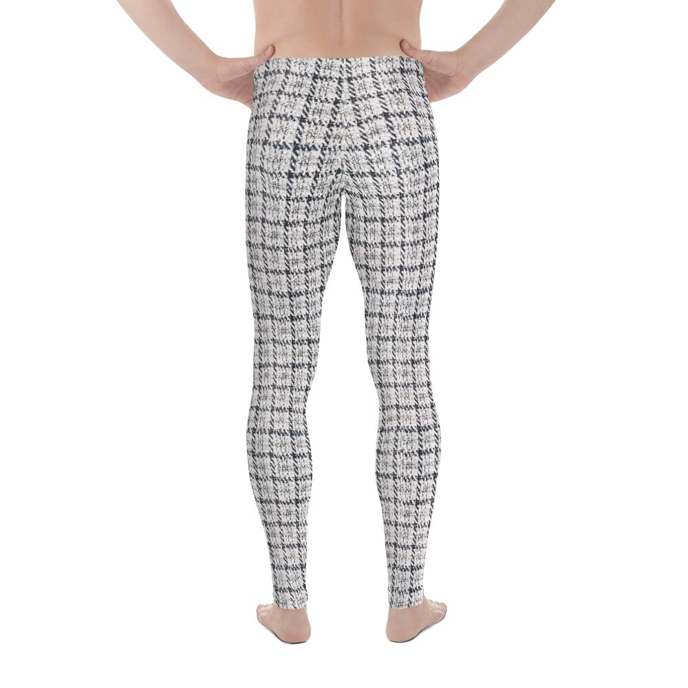 Printed Royal Tweed Effect Men's Leggings