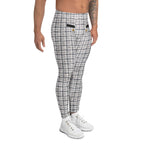 Printed Royal Tweed Effect Men's Leggings