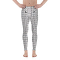 Printed Royal Tweed Effect Men's Leggings