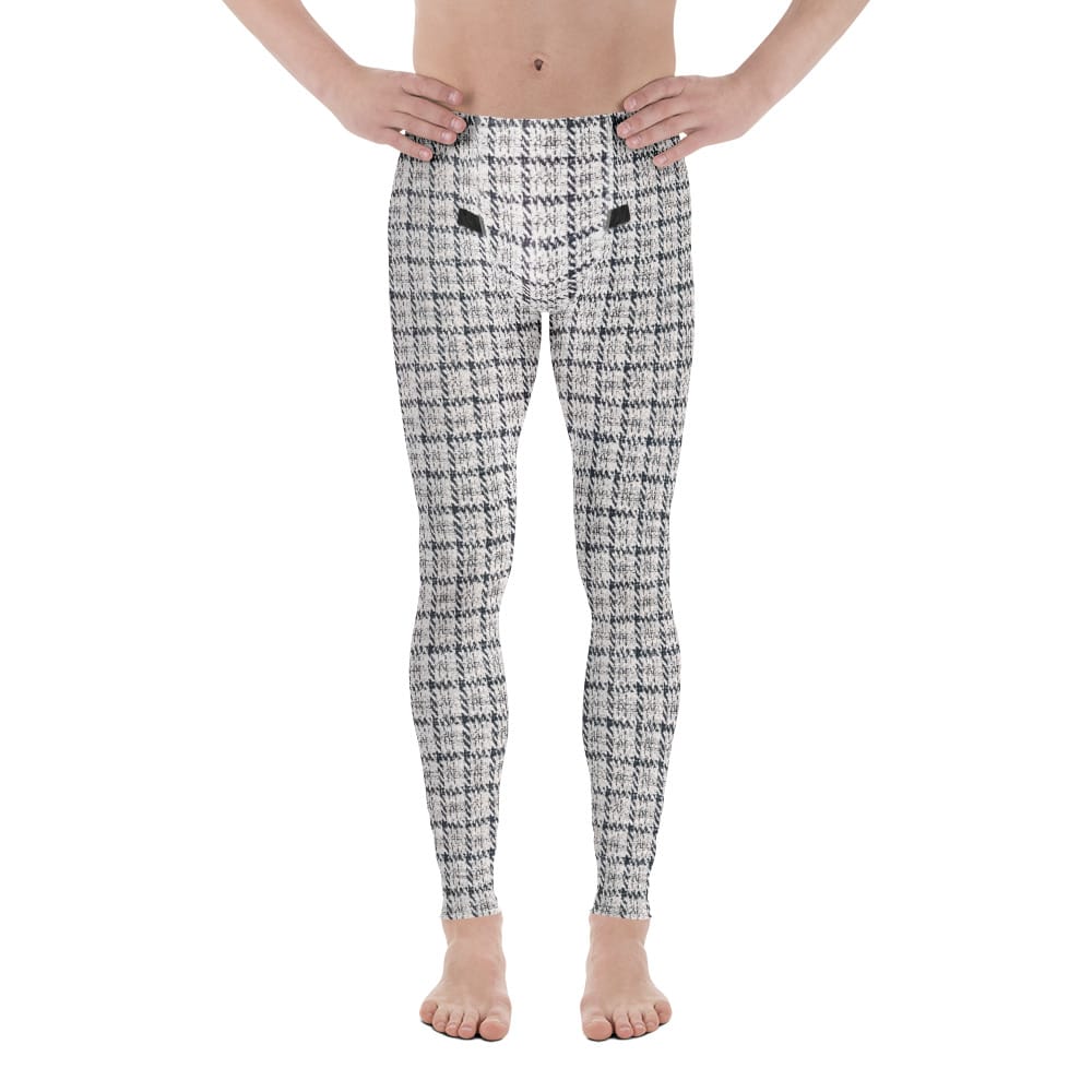 Printed Royal Tweed Effect Men's Leggings