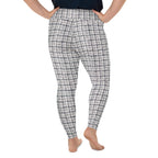 Printed Royal Tweed Effect Plus Size Leggings