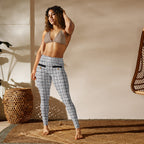 Printed Royal Tweed Effect Yoga Leggings