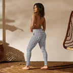 Printed Royal Tweed Effect Yoga Leggings