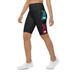 Printed Sparkle Effect Easter Biker Shorts