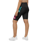 Printed Sparkle Effect Easter Biker Shorts