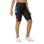 Printed Sparkle Effect Easter Biker Shorts