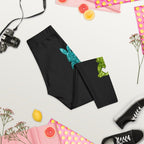 Printed Sparkle Effect Easter Capris