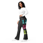 Printed Sparkle Effect Easter Flare Leggings
