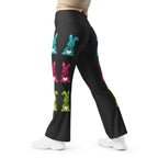 Printed Sparkle Effect Easter Flare Leggings