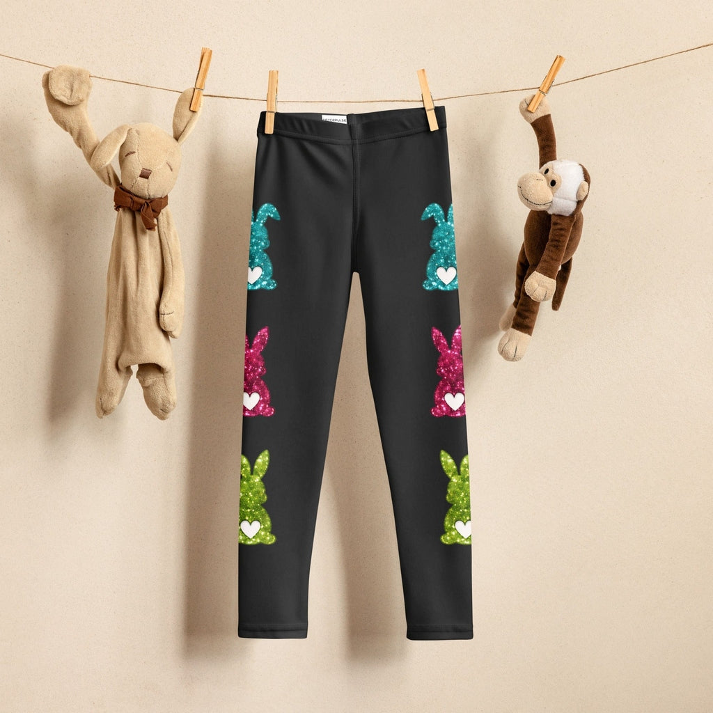 Printed Sparkle Effect Easter Kid's Leggings