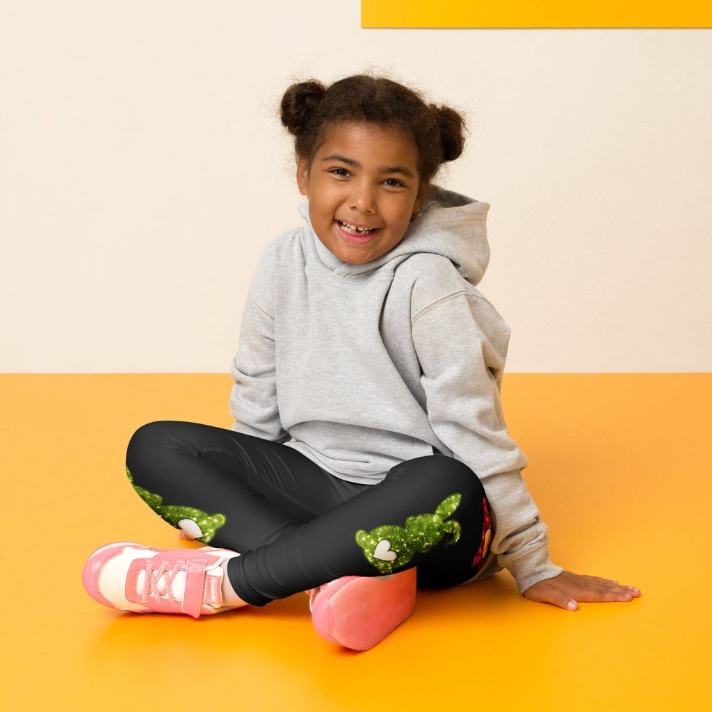Printed Sparkle Effect Easter Kid's Leggings
