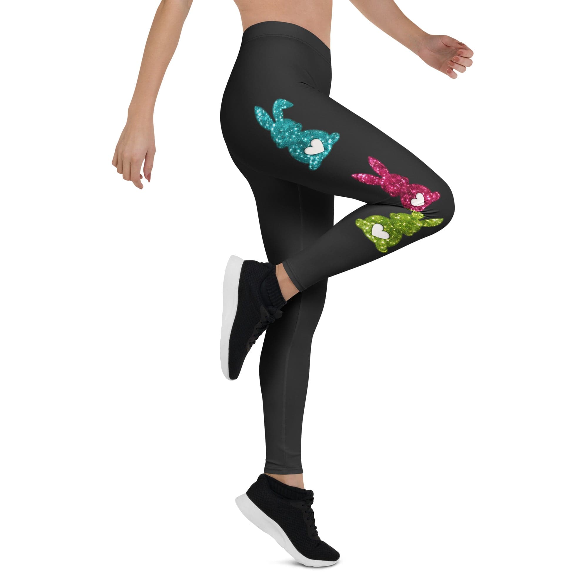 Printed Sparkle Effect Easter Leggings