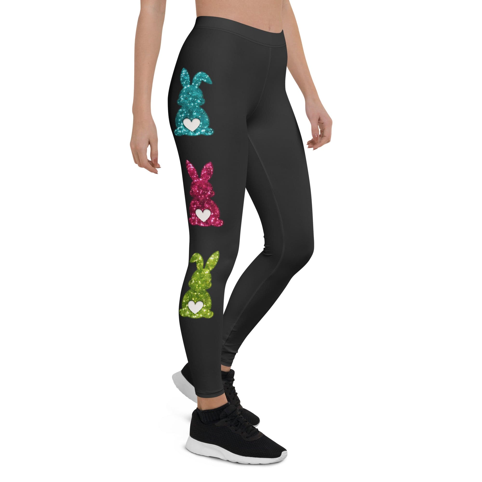 Printed Sparkle Effect Easter Leggings