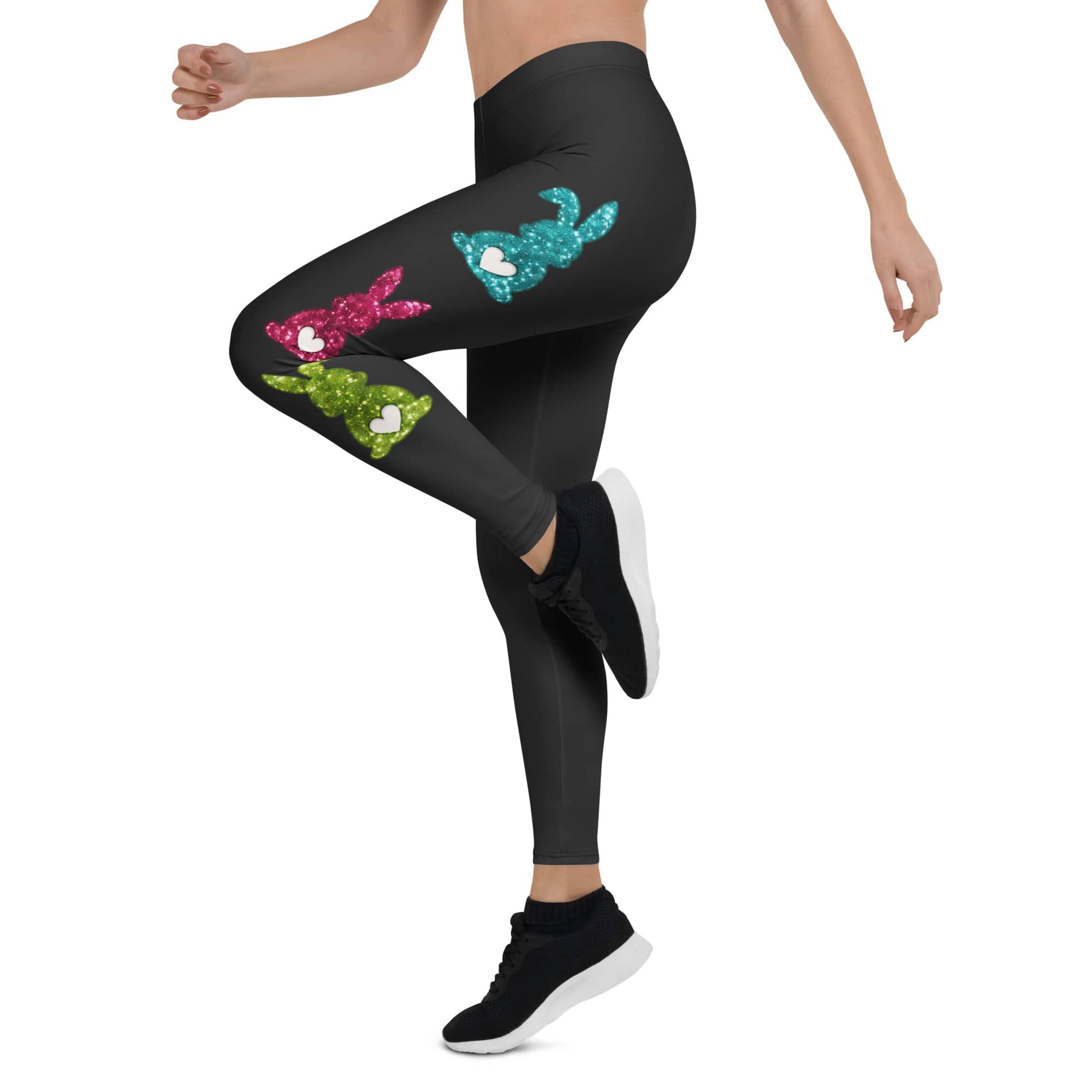 Printed Sparkle Effect Easter Leggings