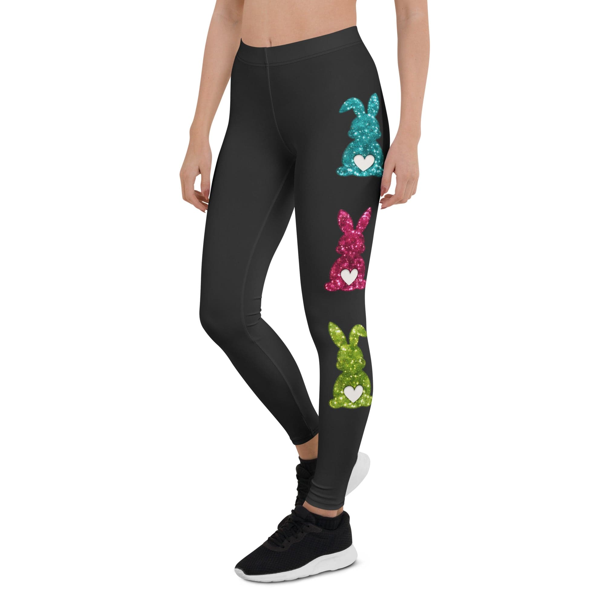 Printed Sparkle Effect Easter Leggings