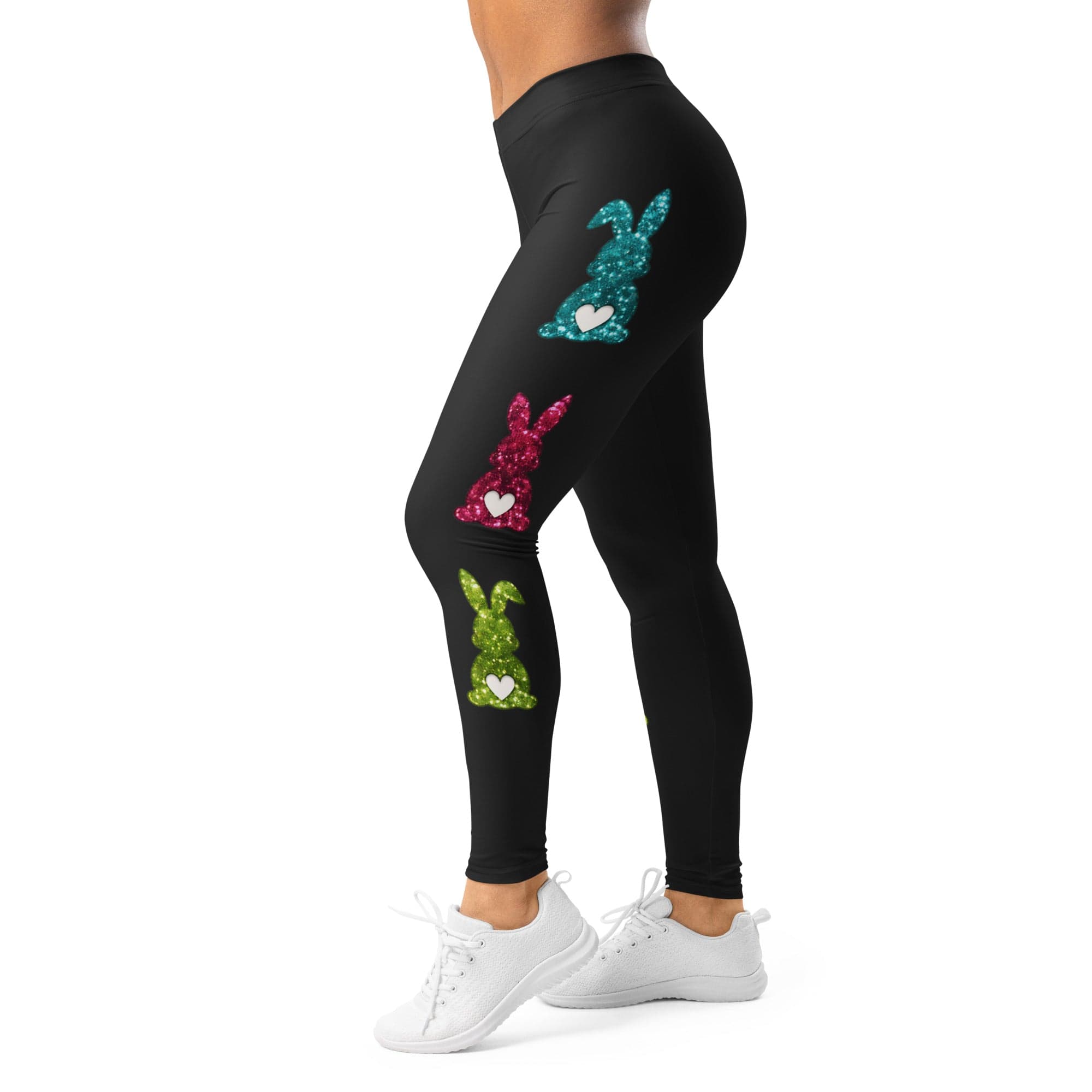 Printed Sparkle Effect Easter Leggings