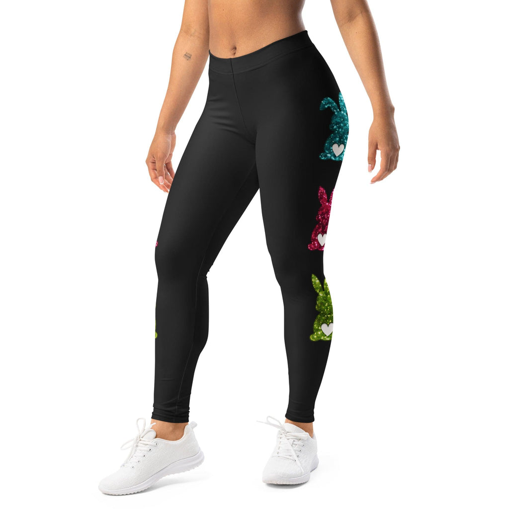 Printed Sparkle Effect Easter Leggings