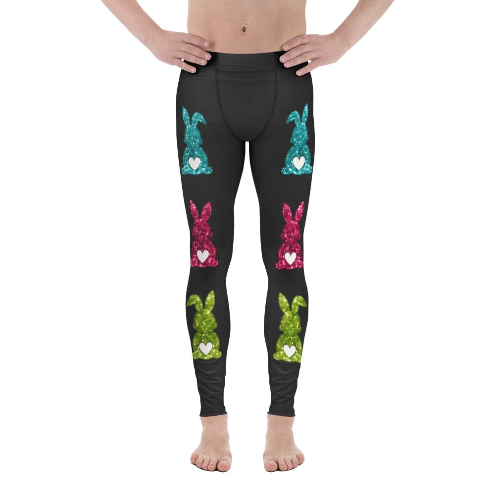 Printed Sparkle Effect Easter Men's Leggings