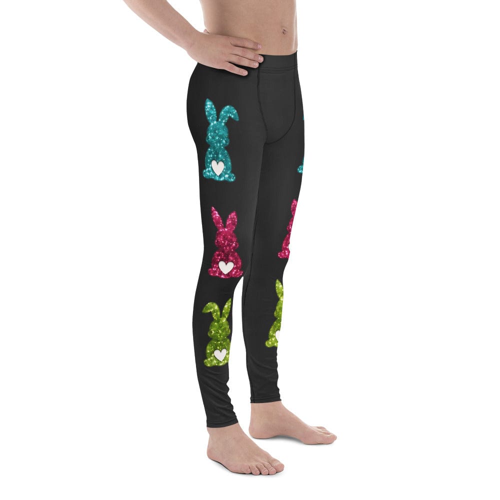 Printed Sparkle Effect Easter Men's Leggings