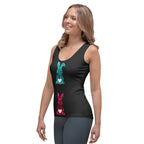 Printed Sparkle Effect Easter Tank Top