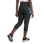 Printed Sparkle Effect Easter Yoga Capris