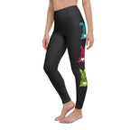 Printed Sparkle Effect Easter Yoga Leggings