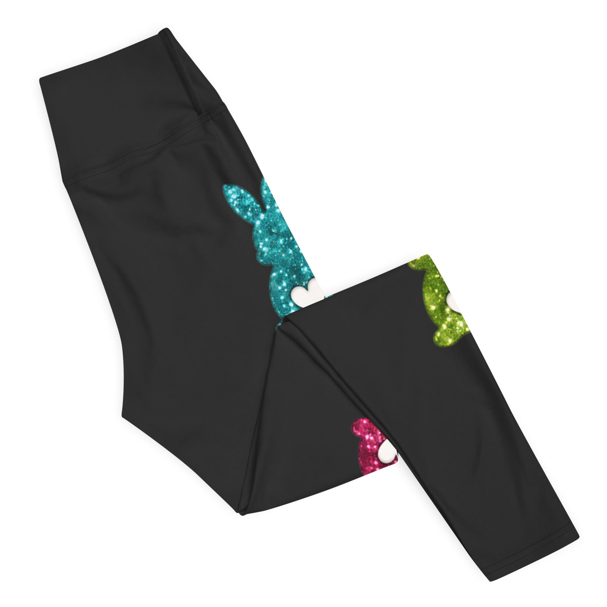 Printed Sparkle Effect Easter Yoga Leggings