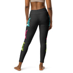 Printed Sparkle Effect Easter Yoga Leggings