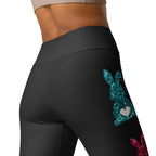 Printed Sparkle Effect Easter Yoga Leggings