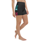 Printed Sparkle Effect Easter Yoga Shorts