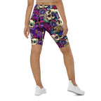 Psychedelic Skulls Biker Shorts