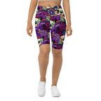 Psychedelic Skulls Biker Shorts