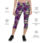 Psychedelic Skulls Capris