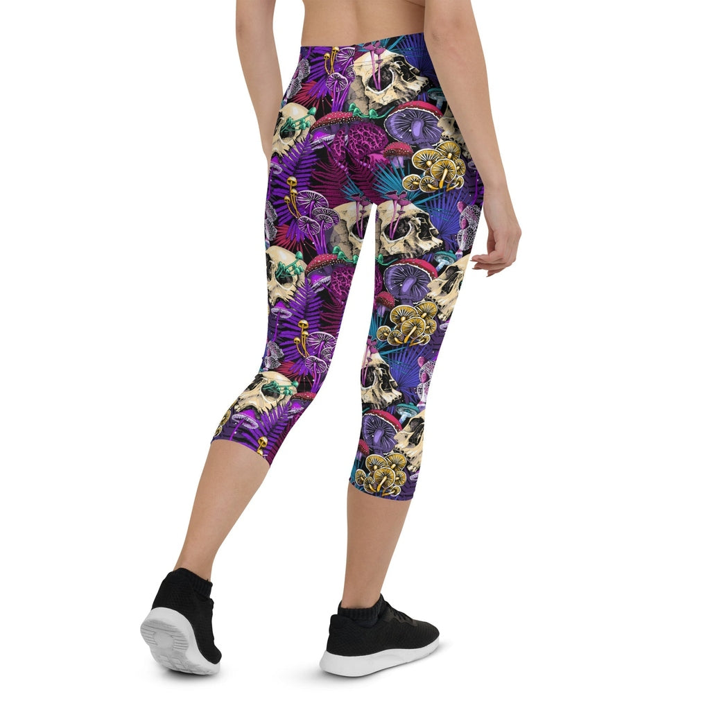 Psychedelic Skulls Capris