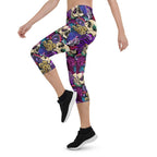 Psychedelic Skulls Capris