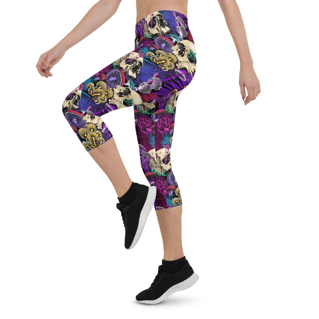 Psychedelic Skulls Capris