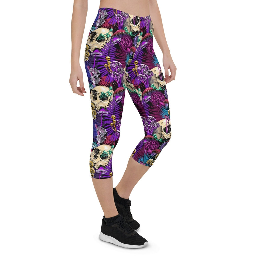 Psychedelic Skulls Capris