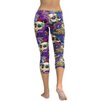 Psychedelic Skulls Capris