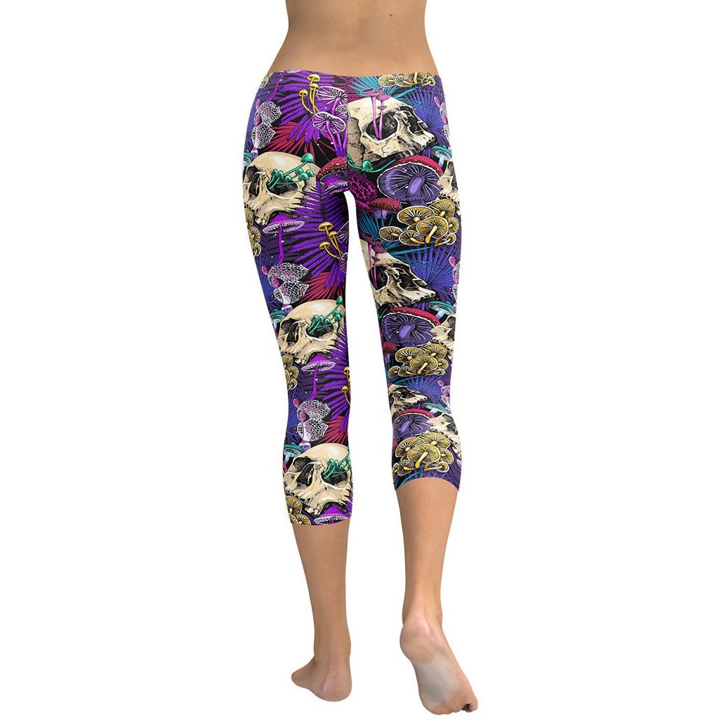 Psychedelic Skulls Capris