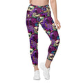 Psychedelic Skulls Leggings With Pockets