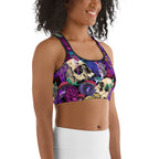 Psychedelic Skulls Sports Bra